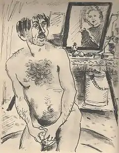 Illustration pour Le Journal d’une femme de chambre d’Octave Mirbeau, Éditions Nationales, 1935.