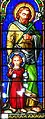 Vitrail : Saint Joseph et l'Enfant jésus, signé « L. Brun Condom »
