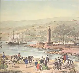 Le phare en 1854.