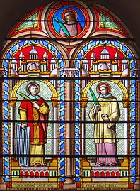 Louis André : saint Laurent et saint Étienne.