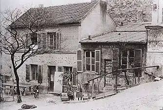 Au Lapin Agile vers 1880-1890...