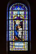 Vitrail sainte Anne de la chapelle Notre-Dame.