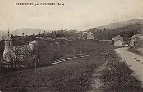 Larrivoire depuis la route venant de Samiat.