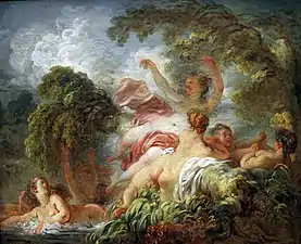 Les Baigneuses (1765), Paris, musée du Louvre.