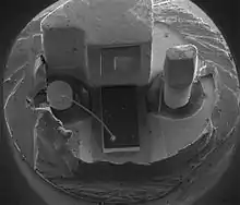 Une diode laser vue au microscope électronique