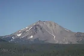 Vue du pic Lassen depuis le nord-est.