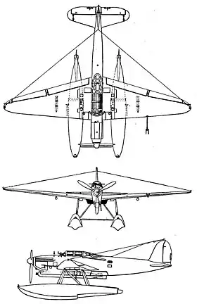 vue en plan de l’avion