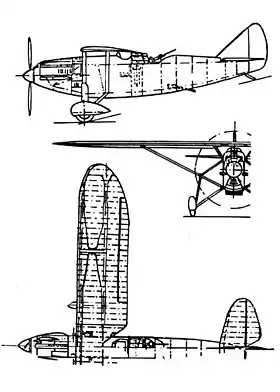 vue en plan de l’avion