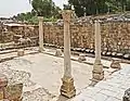 Latrines romaines à Beit She'an, Israël.