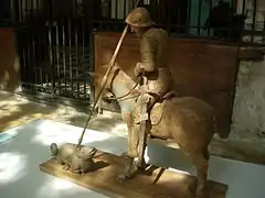 Saint Georges et le dragon présenté lors de l'exposition Le Beau XVIe siècle à Troyes.