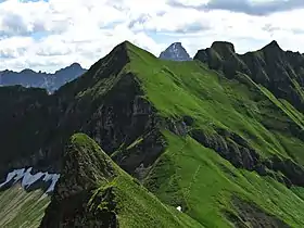 Vue du Laufbacher Eck depuis l'ouest.