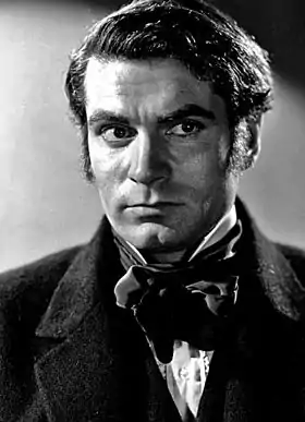 Laurence Olivier dans le rôle d'Heathcliff en 1939.