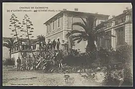 Photographie du château de Cazeneuve (fin XIXe - début XXe siècle).