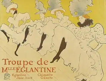 Troupe de Mlle Églantine (1896).