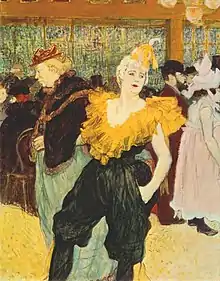 Henri de Toulouse-Lautrec, La Clownesse Cha-u-kao au Moulin rouge (1895)