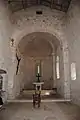 Intérieur de l'église Saint-Sernin-du-Bosc de Lauzerte