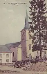 L'église Saint Aubin.