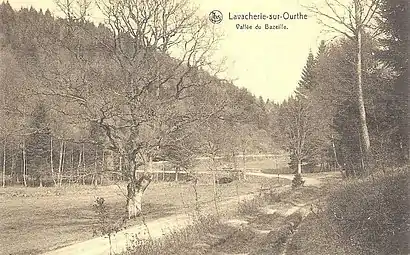 Vue de la Baseille descendant vers l'ourthe.