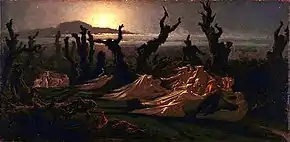 Yan' Dargent, Les Lavandières de la nuit, 1861, huile sur toile, 75 × 150 cm