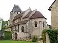 L'église vue du jardin de la mairie