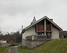 L'église moderne du Sacré-Cœur.