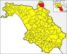 Localisation de Laviano