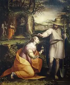 Le Christ apparaît à Marie-Madeleine - « Noli me tangere », 1581, Florence, musée des Offices.