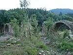 Ruines du vieux pont sur la Loire.