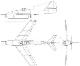 vue en plan de l’avion