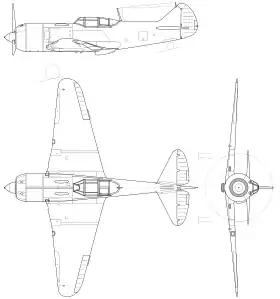 vue en plan de l’avion