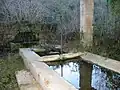 Le lavoir de Franqueau en contrebas du village.