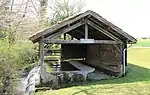 Le lavoir au ruisseau de Lautan en 2018.