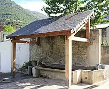 Le lavoir du stade.