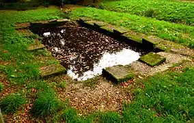 Vue générale d'un lavoir.