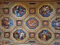 Fresque, plafond salle de l'Immacolata, musée du Vatican.