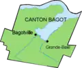 1855Création du Canton Bagot ; Grande-Baie est le chef-lieu du comté et Bagotville un pôle secondaire