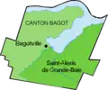 1860Érection canonique de la municipalité de paroisse de Saint-Alexis-De Grande-Baie, le canton Bagot est géré de Bagotville