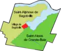 1876Érection canonique de la municipalité de paroisse de Saint-Alphonse-De Bagotville et Bagotville devient un village