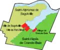 1917-1920Création du village de Port-Alfred dans le territoire de Grande-Baie en 1917. Port-Alfred devient une ville en 1919. Bagotville devient une ville en 1920.