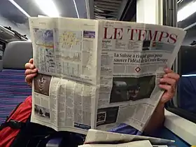 Image illustrative de l’article Le Temps (quotidien suisse)