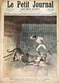 Une du Petit Journal du 25 avril 1891, dédié à la mort de Rosita Gandolfo.