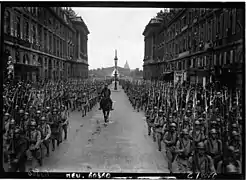 La rue Royale le 14 juillet 1916.