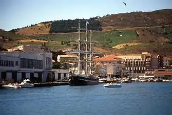 Le Belem en escale à Port-Vendres (Pyrénées-Orientales).