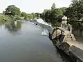 Le Boulay, lavoir et barrage dans la Sarthe.