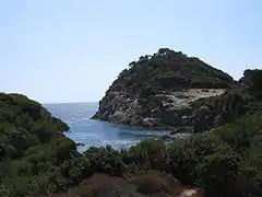 Calanque et pointe du Brégançonnet, au sud de Porquerolles