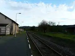 La voie en direction de Périgueux.