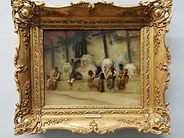 Le Calvaire de Casamicciola à Ischia, Ernest Hébert. Huile sur panneau de bois, 1875.