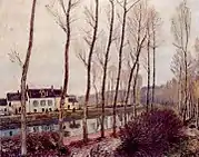 Le Canal du Loing en hiver, 1891 par Alfred Sisley.