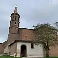 Église Saint-Eutrope, depuis le cimetière.