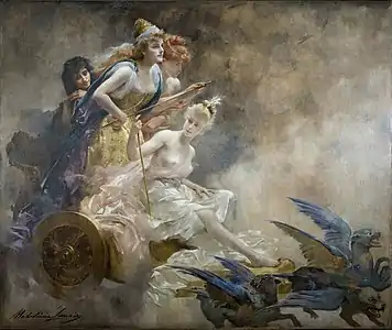 Le Char des fées (vers 1892), huile sur toile, 240 × 250 cm, musée de Dieppe.